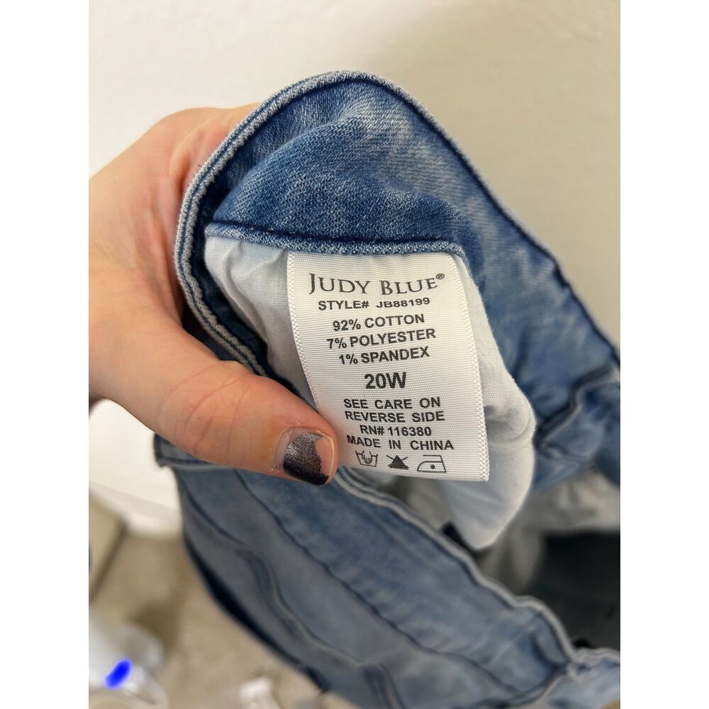 Judy Blue Skinny Fit Released Hem Jeans Size 20 Womens - Picture 8 of 10